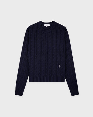 SRC Cable Sweater - Dark Navy