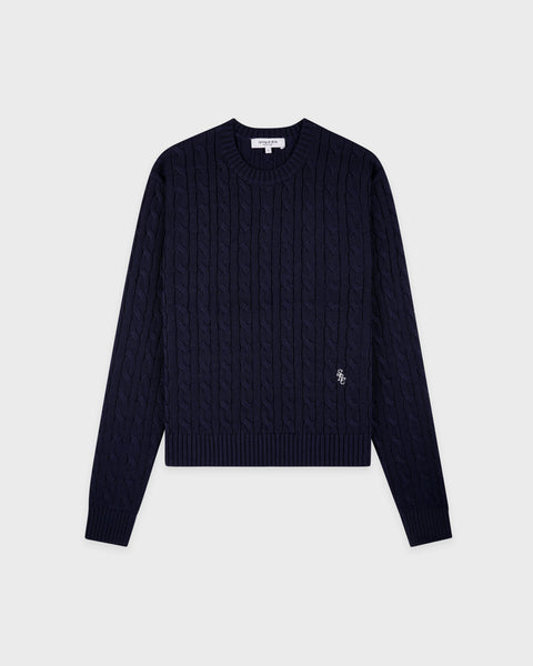 SRC Cable Sweater - Dark Navy