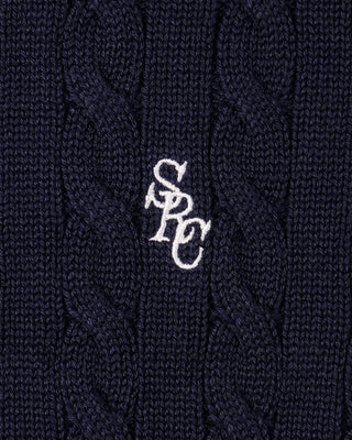 SRC Cable Sweater - Dark Navy