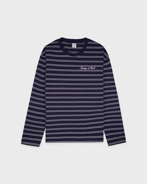 Signature Logo Easy Longsleeve - Dark Navy