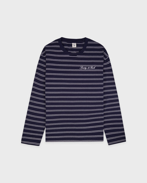 Signature Logo Easy Longsleeve - Dark Navy