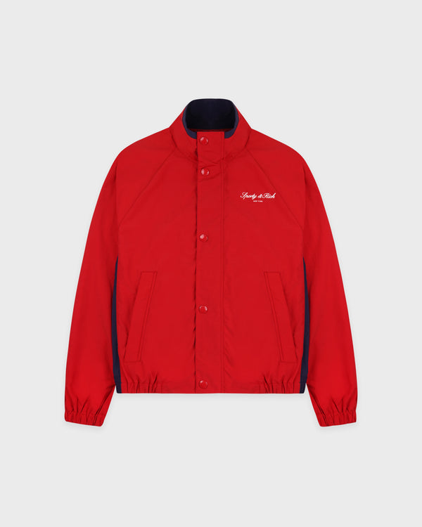 Signature NY Contrast Jacket - Ruby