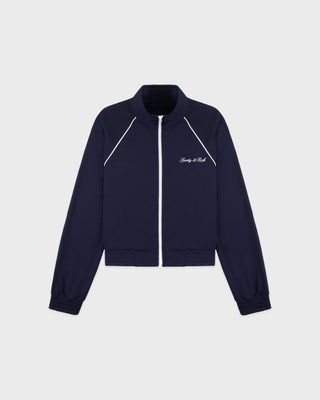 Signature Logo Retro Track Jacket - Dark Navy