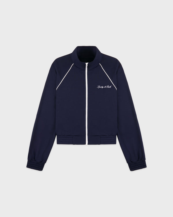 Signature Logo Retro Track Jacket - Dark Navy