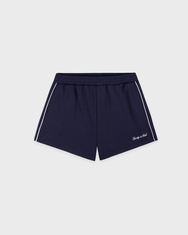 Signature Logo Retro Track Short - Dark Navy