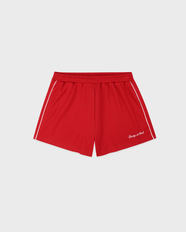 Signature Logo Retro Track Short - Ruby