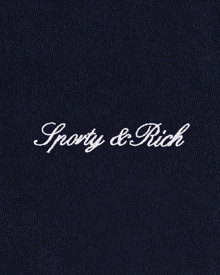 Signature Logo Terry Vest - Dark Navy