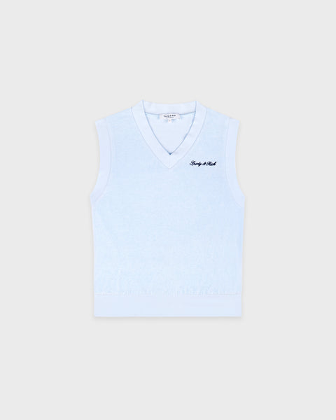Signature Logo Terry Vest - Ciel