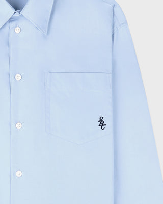 SRC Oversized Shirt - Ciel/Navy