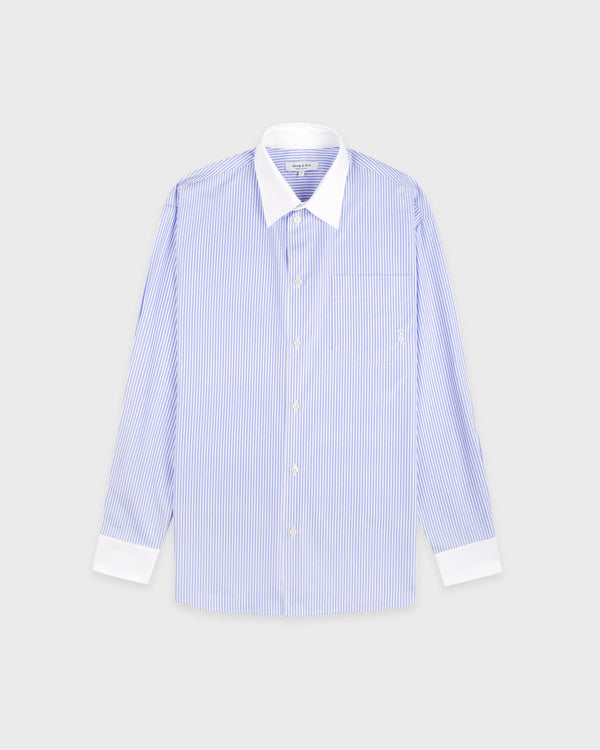 SRC Oversized Shirt - Blue Striped