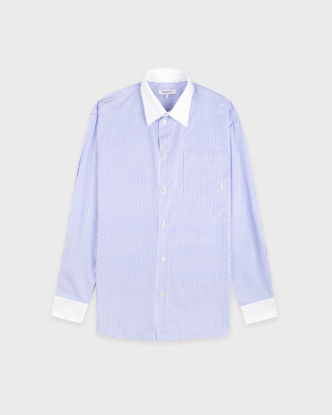 SRC Oversized Shirt - Blue Striped