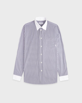 SRC Oversized Shirt - Navy Stripe