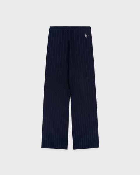 SRC Ribbed Trousers - Dark Navy/White