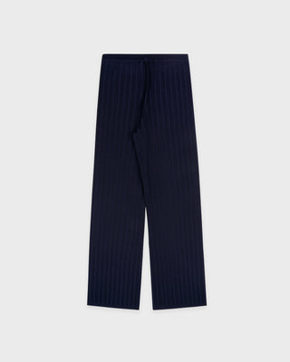 SRC Ribbed Trousers - Dark Navy/White