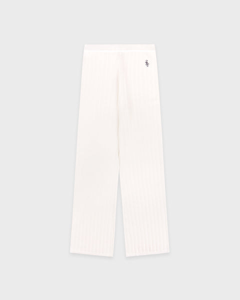 SRC Ribbed Trousers - Ecru/Navy