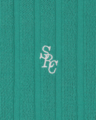 SRC Ribbed Polo - Amalfi Green/White