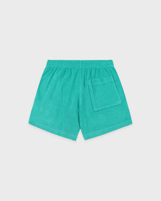 Signature Logo Terry Short - Amalfi Green/White