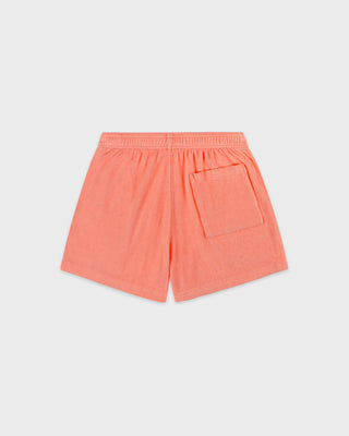 Signature Logo Terry Short - Flamingo/White