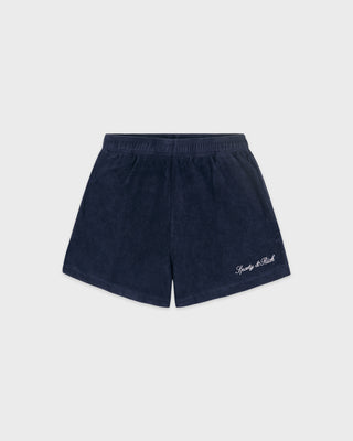 Signature Logo Terry Short - Light Navy/White