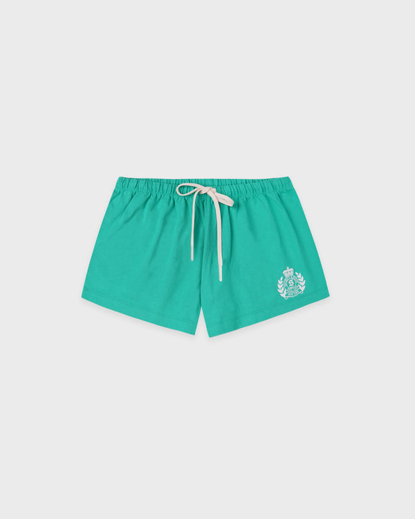 NY Crest Lounge Short - Amalfi Green/White