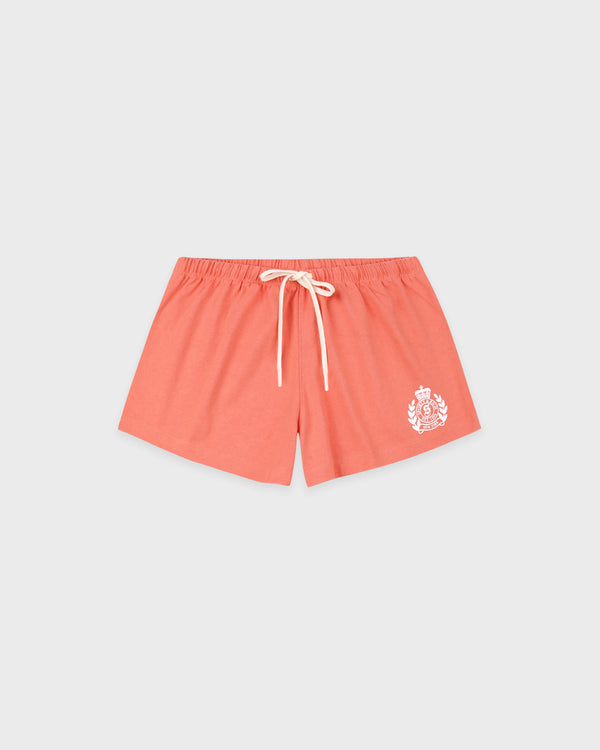 NY Crest Lounge Short - Flamingo/White