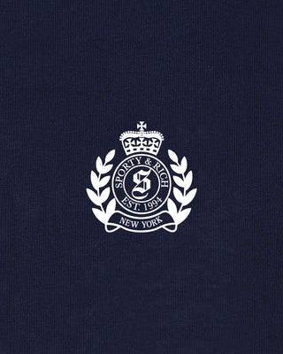 NY Crest Lounge Short - Light Navy/White