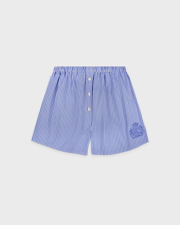 NY Crest Mini Boxer - Blue Striped
