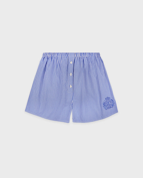 NY Crest Mini Boxer - Blue Striped
