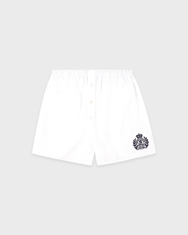 NY Crest Mini Boxer - White/Navy