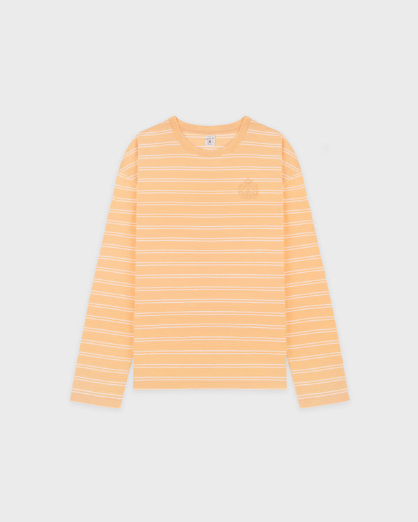 NY Crest Easy Longsleeve - Limone Striped/Limone