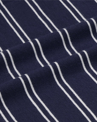 NY Crest Easy Longsleeve - Light Navy Striped/Light Navy