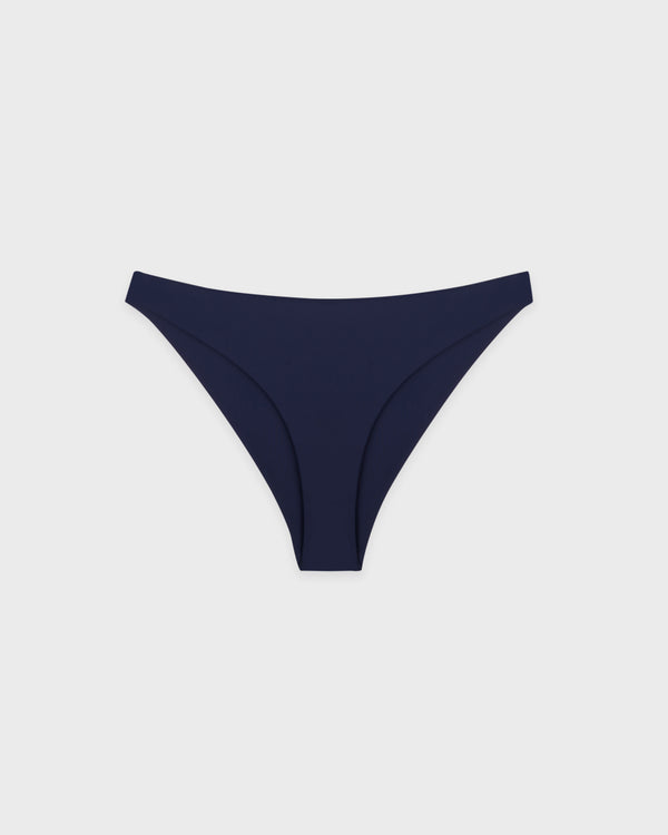 Signature Logo Claudia Bikini Bottom - Light Navy/White