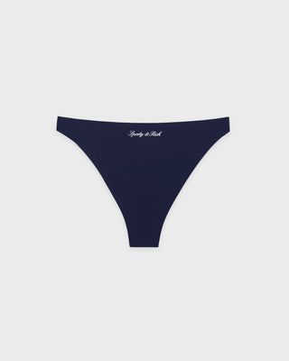 Signature Logo Claudia Bikini Bottom - Light Navy/White