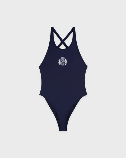 NY Crest Julie One Piece - Light Navy/White