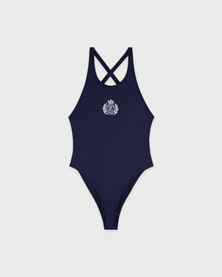 NY Crest Julie One Piece - Light Navy/White