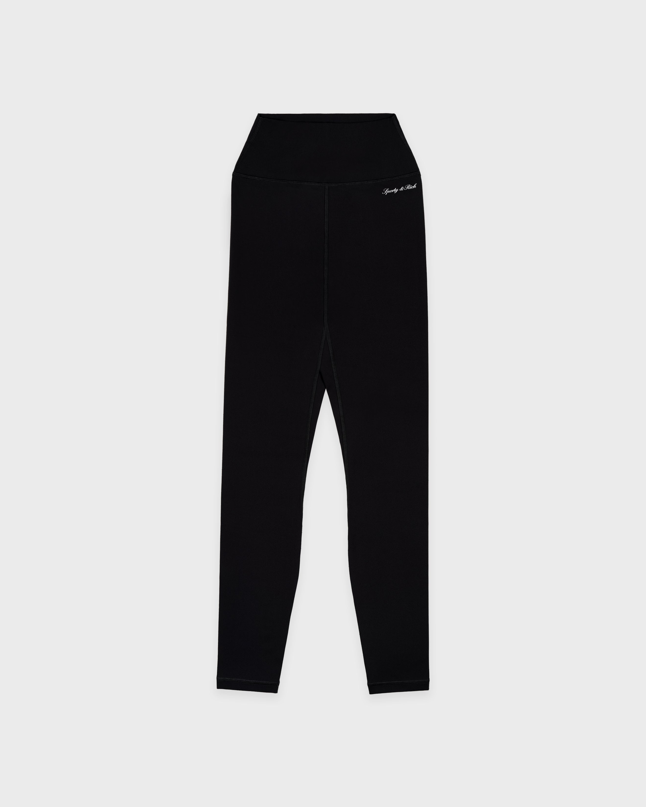 Signature Logo Legging Black White Sporty Rich Signature Logo Legging Black White Sporty Rich