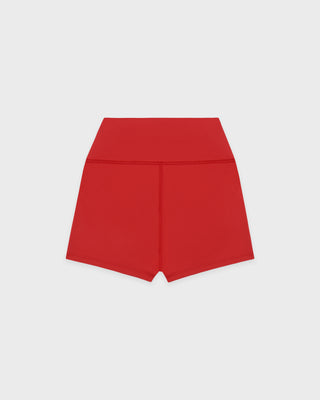 Signature Logo Mini Biker Short - Red/White