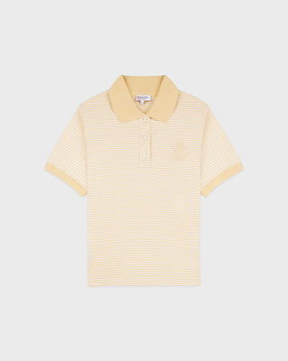 NY Crest Prep Polo - Almond Striped