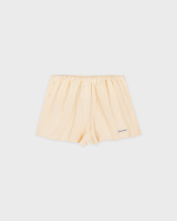Signature Logo House Short - Almond Striped