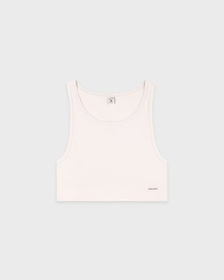 Signature Logo Lounge Tank - Ecru