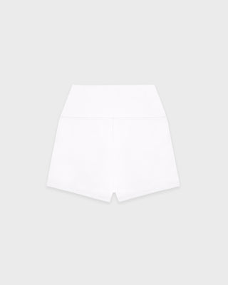 Signature Logo Mini Biker Short - White/Black