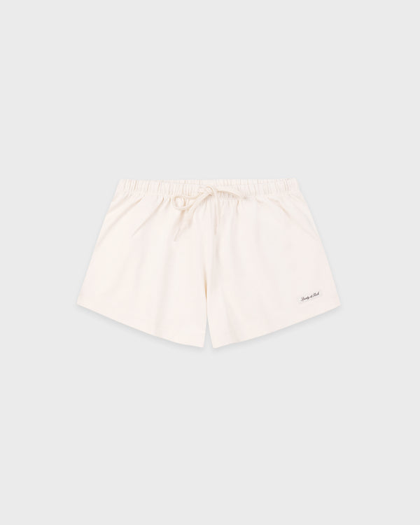 Signature Logo Lounge Short - Ecru