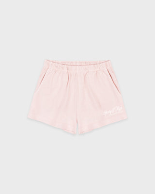 International Disco Short - Clear Pink/White