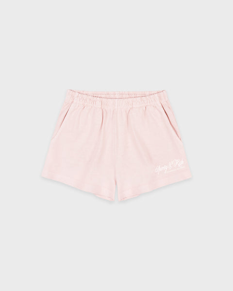 International Disco Short - Clear Pink/White