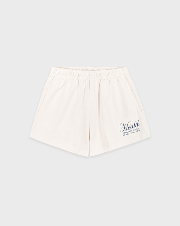 NY Health Disco Short - Ecru/Light Navy