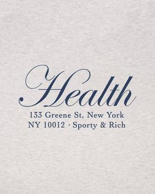 NY Health Disco Short - Heather Gray/Light Navy