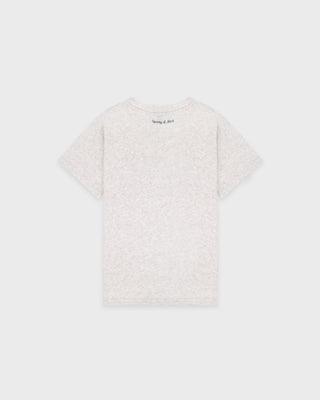 Be Nice Essential Tee - Heather Gray/Light Navy