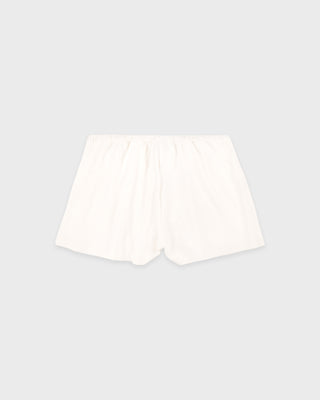 Signature Logo Ribbed House Short - Ecru/Black