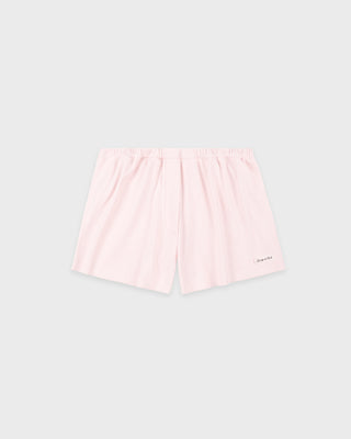 Signature Logo Ribbed House Short - Clear Pink/Black