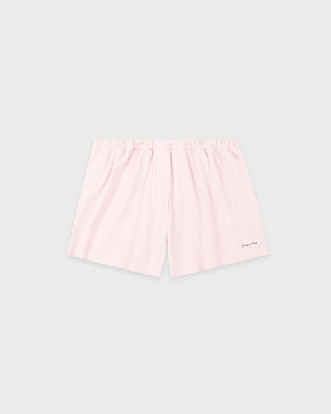 Signature Logo Ribbed House Short - Clear Pink/Black